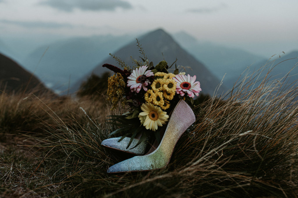 Rainbow wedding details for lesbian adventure elopements and slovenia elopement photography