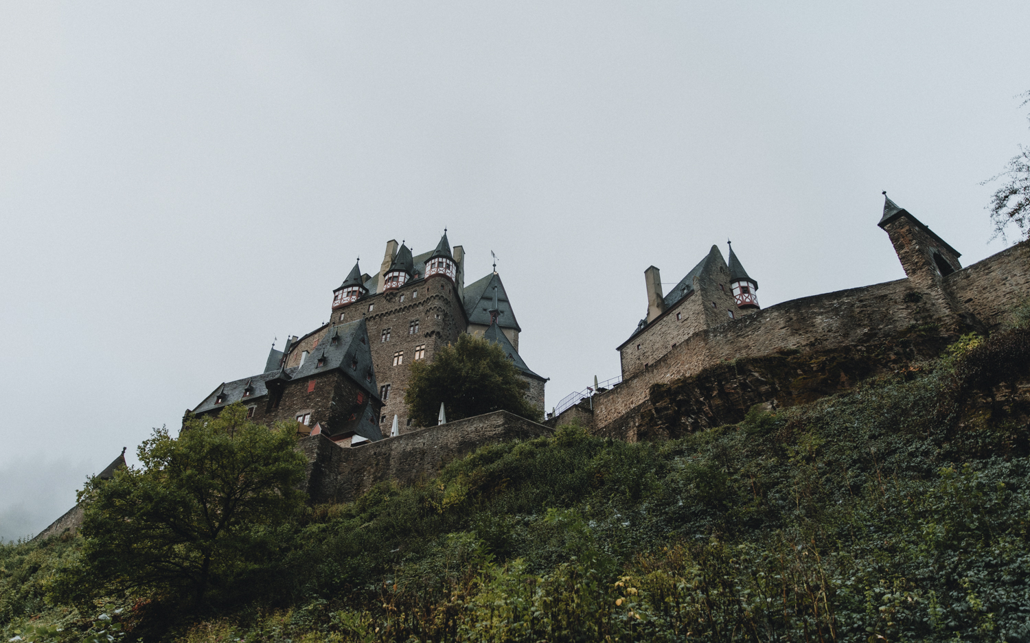 A side shot of Burg Eltz castle in Germany